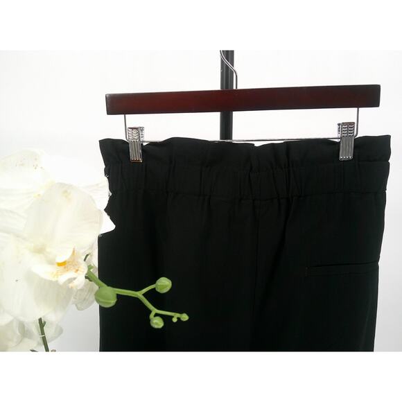 Worthington Womens Black Pockets Elastic Waist With Belt Dress Pants Size 2X - Picture 7 of 11
